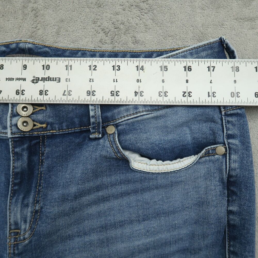 Torrid Jeans Women's Size 18R Blue High-Rise Jegging Denim 28" Inseam Destroyed - Picture 3 of 16